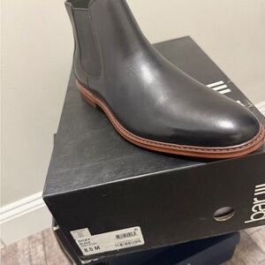 Bar III Men's Black Leather Chelsea Boots